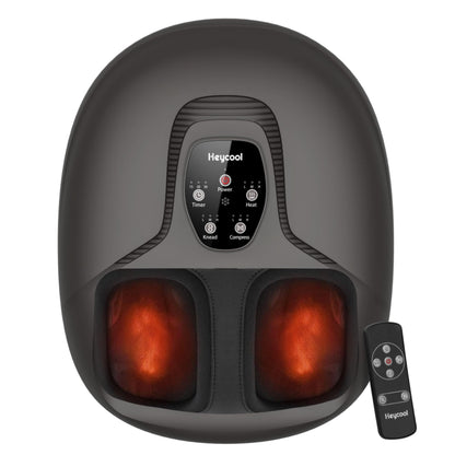 Heycool Fathers Day Dad Gifts, 2026 Upgrade FSA Eligible HSA Foot Massager, Shiatsu Foot Massager Machine with Heat and Compression for Plantar Fasciitis Neuropathy, Remote Control, Gifts, Size 14