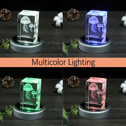 IFOLAINA LED Display Multicolor Light Base for 3D Crystal Art - Lighted Up Stand Color Changing Small LED for Glass Art