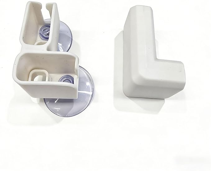 Dog Pen Clear Playpen Connector Buckles, Easy to Install and Remove Attachment, （White, 30.3" H, Two Pairs Left L）
