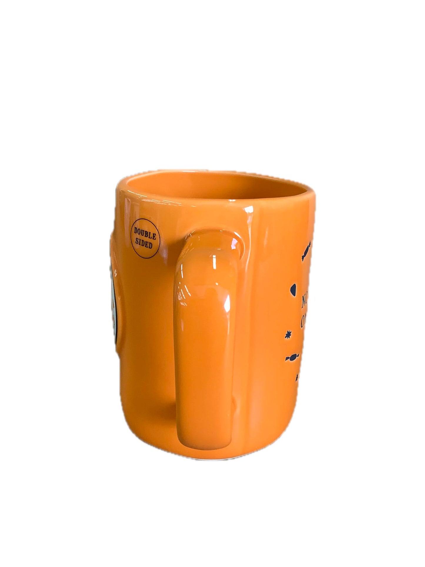 Rae Dunn Halloween Ceramic Coffee Mug Stitch No Regrets Only Candy Orange