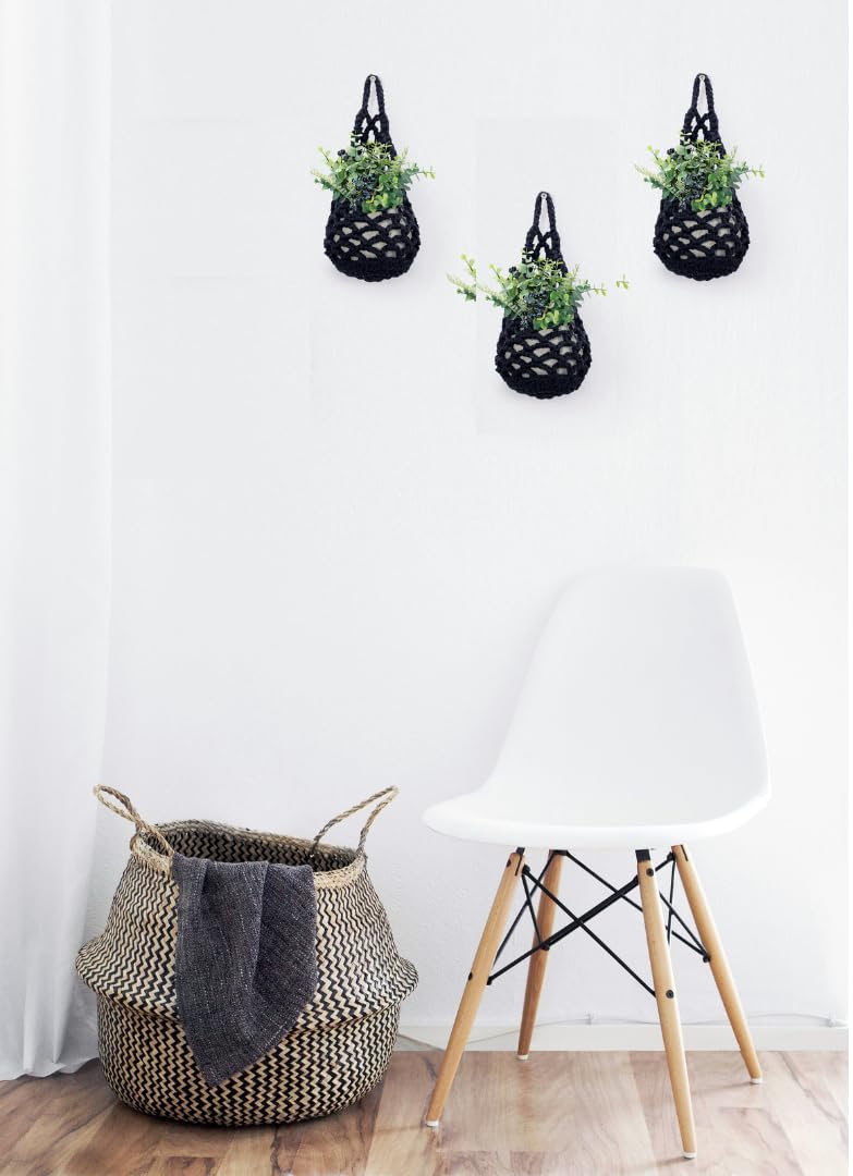 Shineloha 3 Packs Hanging Planters for Indoor Plants up to 4 in., Wall Plant Holder | Plant Hanger Indoor, Wall Planters for Indoor Plants, Hanging Plant (3PK, for 4 inch Pot)