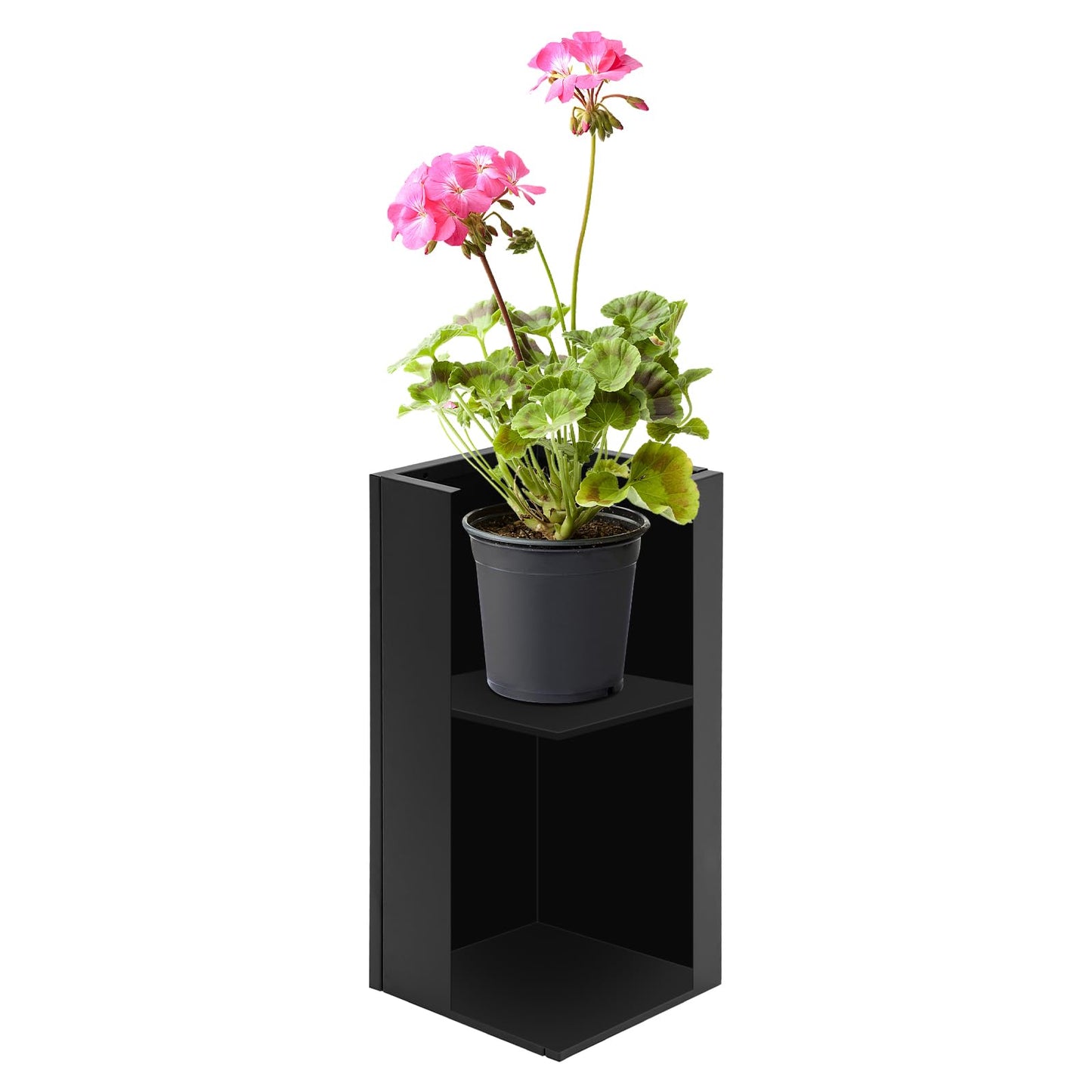 BILPIKOGoo Planter Box for Outdoor Plants, 14Lx14Wx30H Inch, Tall Metal Planter Box with Drainage Holes for Outside, Indoor, for Patio Decor & Backyard Gardening