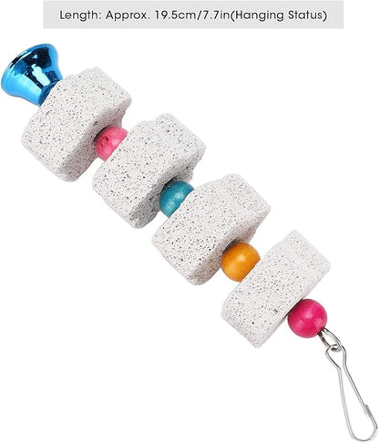 1Pc White Bird Beak Grinding Stone Bird Chewing Toys Bird Beak Grinding Stone for Parrots Hamsters and Other Small Animals Small in Size and Light in Weight,Pet Supplies