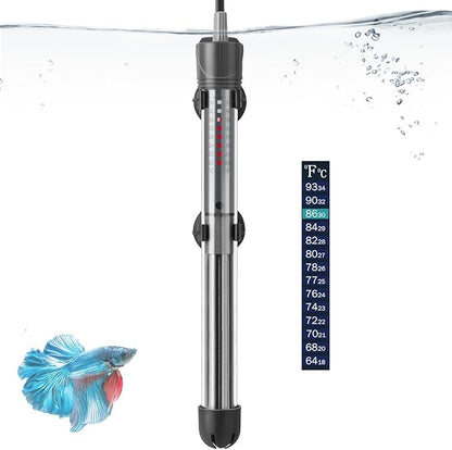 HITOP 300W Adjustable Aquarium Heater, Submersible Fish Tank Heater Thermostat with Suction Cups for 45-65Gal