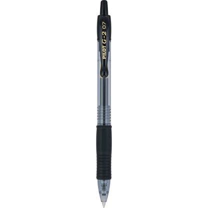 Pilot G2 Premium Gel Roller Pens 0.7, Fine Point Smooth Writing Pens Black, Pack of 12