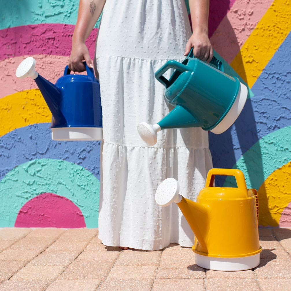 Bloem Watering Can Deluxe 2 Gallon (256 Fl Oz) Bermuda Teal Green