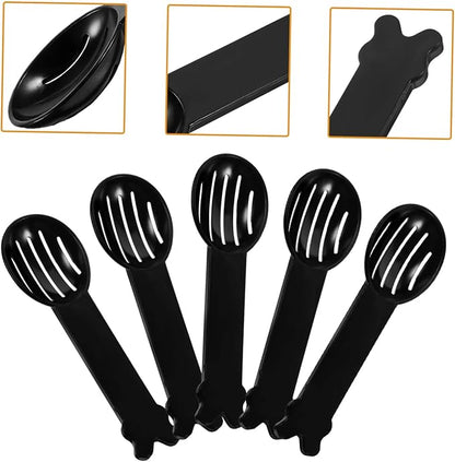 Levemolo 5-Piece Hamster Dust Bath Kit Chinchilla Sand Scoop Bathroom Sand Shovel Colander Spoon Easy- Material for Pet Grooming Random Color