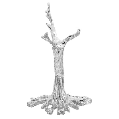 PATIKIL Crystal Ball Stand, Sphere Display Stand Photography Props for 40 to 60mm Crystal Balls Ornament Rack Holder Metal Base Tree Shape, Silver