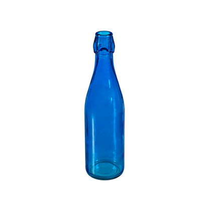 Evergreen Garden Glass Bottles for Bottle Tree, Wine Bottles for Decorativation Indoor Outdoor Wedding Christmas Party Decor (Blue, Set of 5)