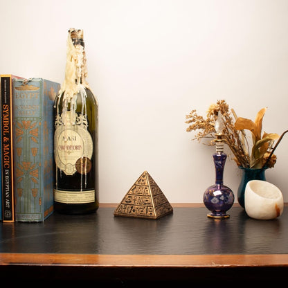 Egyptian Pyramid Statue - Bronze - 3.5" - Made in Egypt