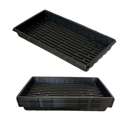 ILITING Standard 1020 Tray Sturdy Plant Growing Trays Plastic Seed Starter Tray for Microgreens Heavy Duty Seedling Trays No Drainage Holes 5 Pack