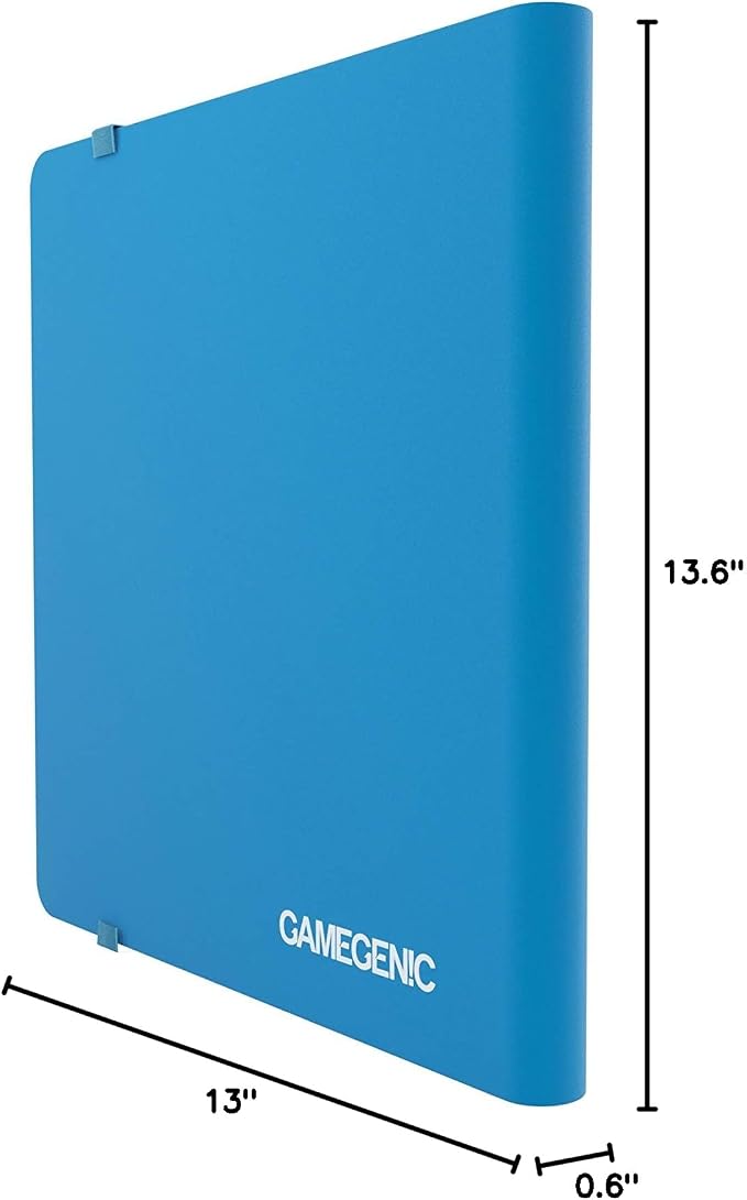 Casual Album 24-Pocket | Organize Standard and Japanese Size Collectible Cards | Premium Card Game Protector | Holds up to 480 Cards |Ideal for Playset Collections | Blue Color | Made by Gamegenic