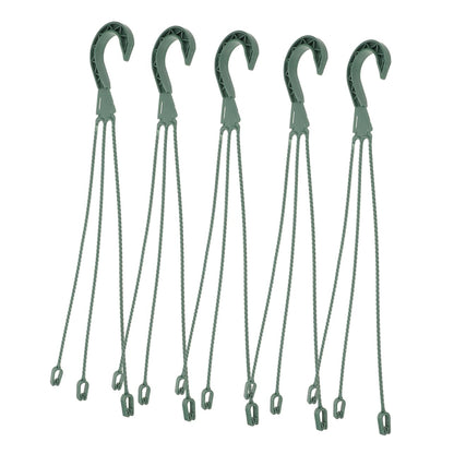 BESPORTBLE 5Pcs Hanging Planters Hooks Set Stylish Wire Flower Pot Hangers for Indoor and Outdoor Use Space Saving Plant Chains for Succulents and Plants