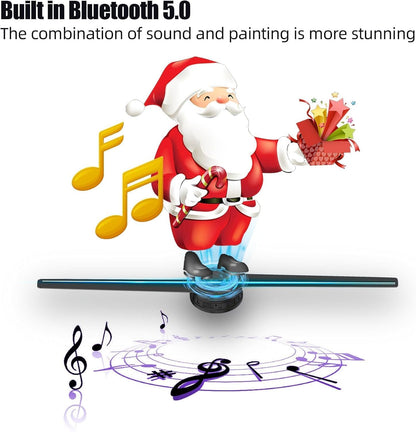 3DhologramFan,16.5in 3DhologramFan Holographic Projector Supports Wifi Connection 234 HD LED Portable Design 42CM 3d Led Fan Display Contains 1500 Videos for Store, Bar, Events, Trade Shows, Parties