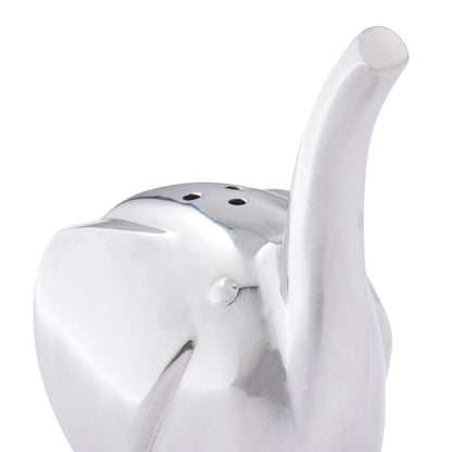 nambe Savanna Collection Elephant Salt & Pepper Shakers | Set of 2 for Home Décor | Measures at 3" x 3" x 3.5" | Made with Nambe Alloy | Designed by Neil Cohen