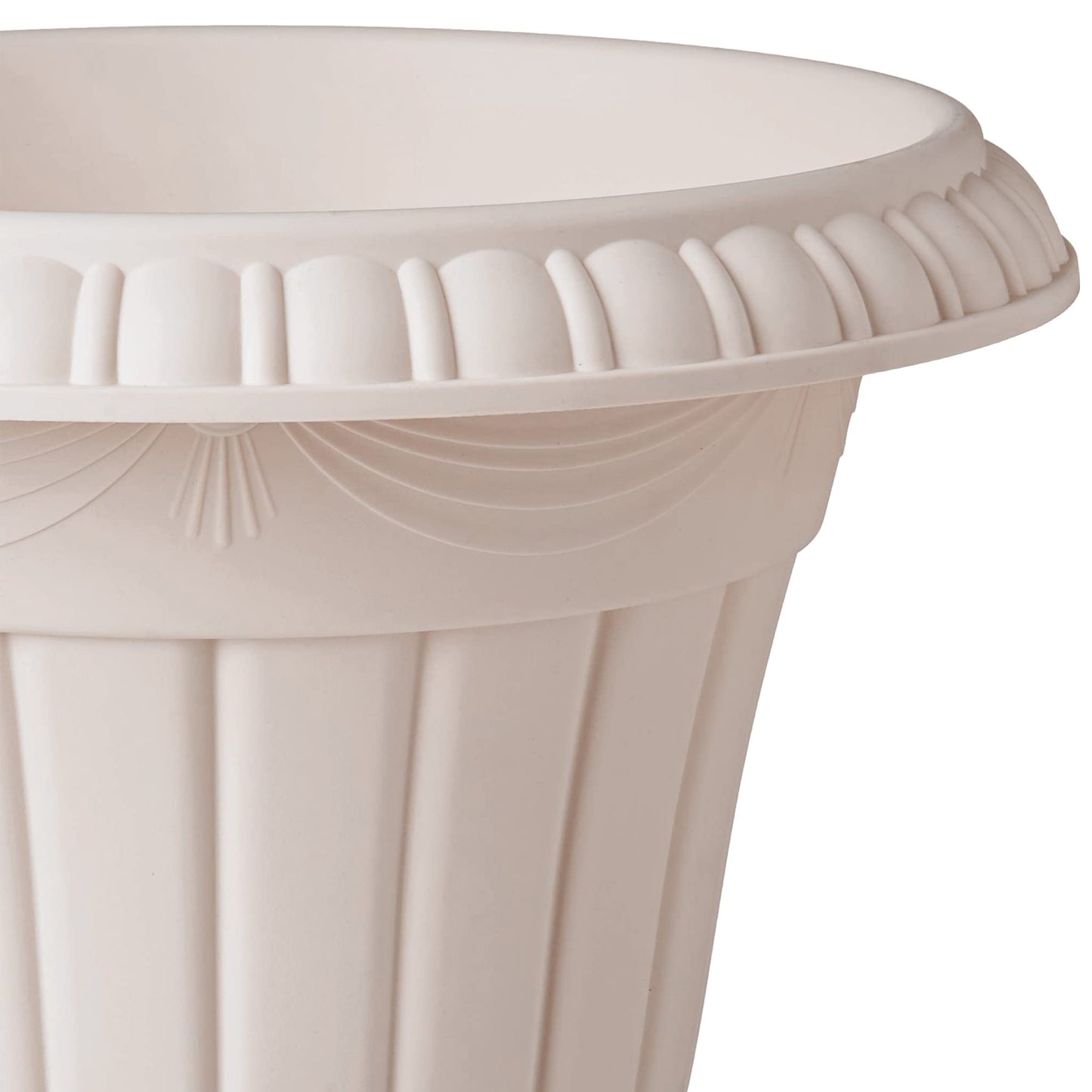 Arcadia Garden Products PL20TP Classic Traditional Plastic Urn Planter Indoor/Outdoor, 10" x 12", Taupe