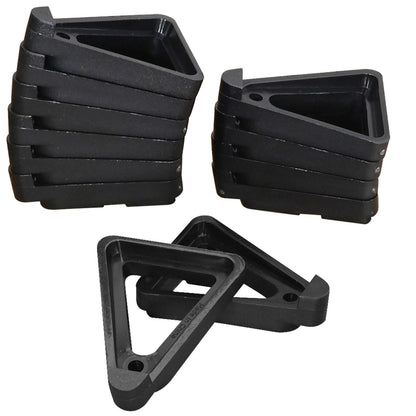 ZUDKSUY 12Pcs Plant Pot Feet, Invisible Elevated Stand for Outdoor Planters, Promotes Airflow & Prevents Moisture, Heavy-Duty Leveling Supports for Potted Plants, Flowers, Garden, Greenhouse, Patio, Deck (Black)
