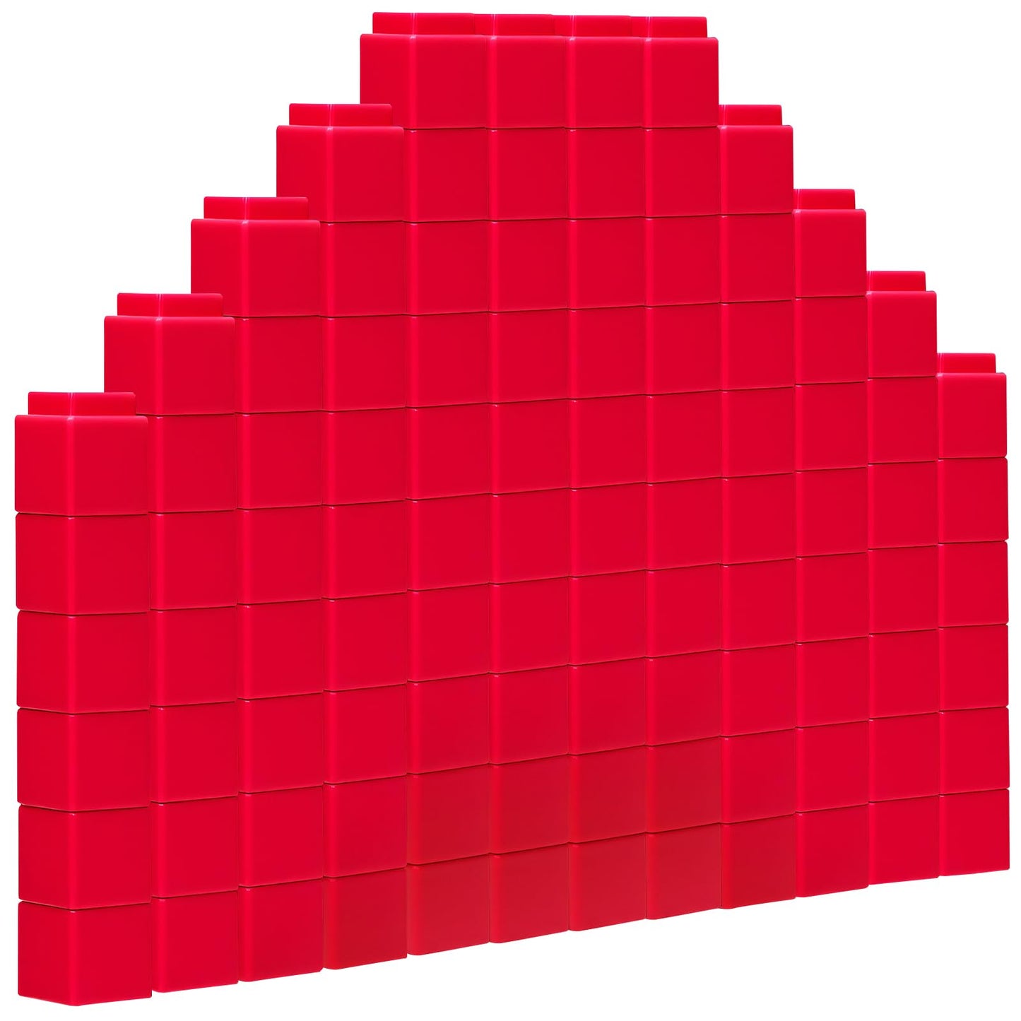 200 Pcs Red Linking Cubes for Math Counting Cubes Manipulatives Plastic Counting Block Manipulative Classroom Learning Supplies for Educational Preschool Activities Boy Girl (Red)
