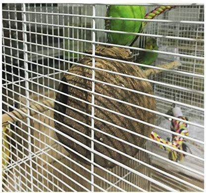 Hypeety Natural Coconut Hideaway Parrot Birds Toys Decorative Bird Nest Cage House for Pet Parrot Budgies Parakeet Cockatiels Conure Canary Finch Pigeon Cage Hamster Rat (Nest Cage Only)