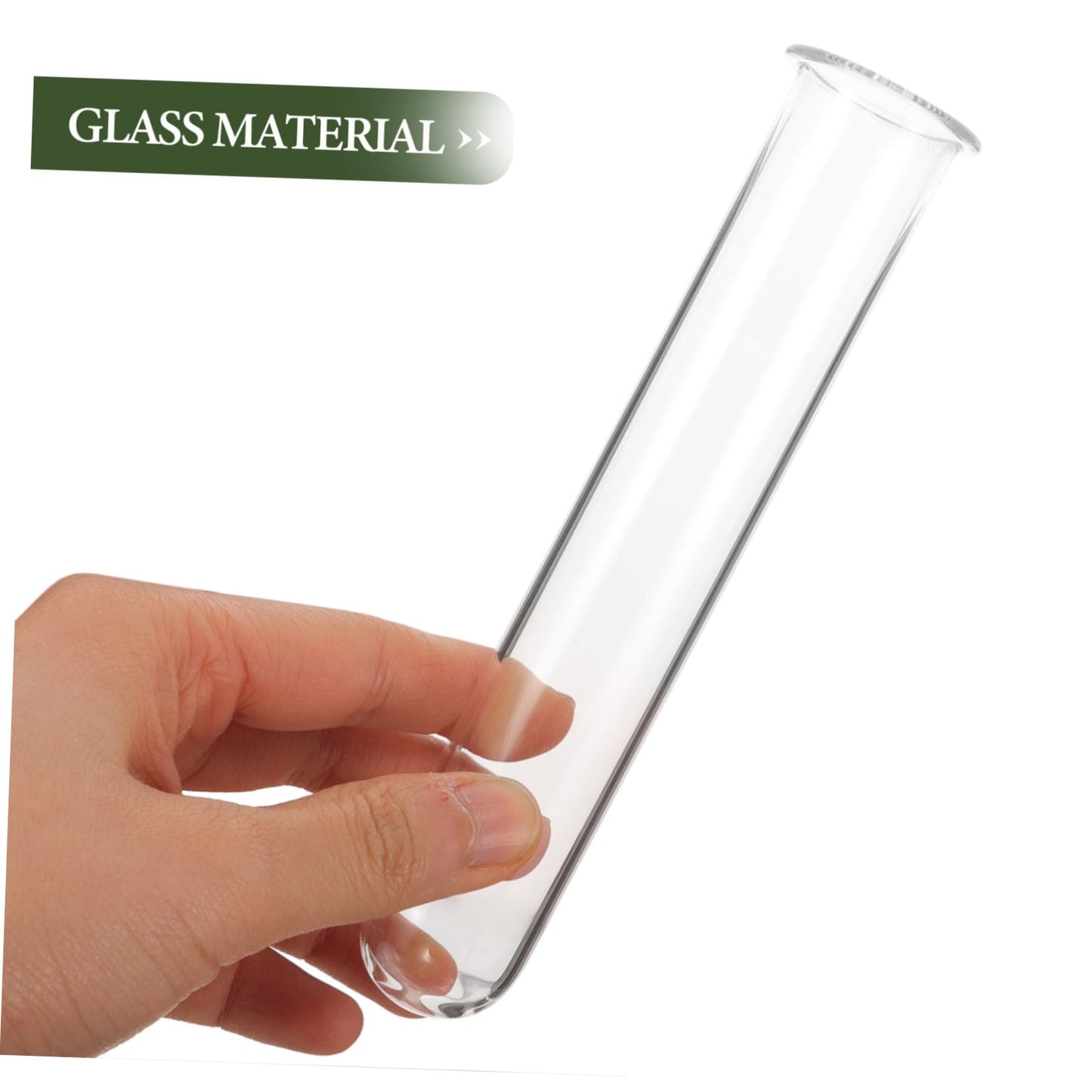 Cabilock 4pcs Glass Hydroponic Propagation Tubes for Plants Small Test Tube Vase Terrarium Container for Desktop Water Plants Floral Decor
