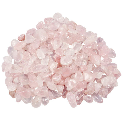 SUNYIK Green Aventurine/Rose Quartz Chips Stone Crushed Healing Crystal Quartz Rocks Reiki Decoration Irregular Shaped, 0.1"-0.5", 0.5lb, Pack of 2