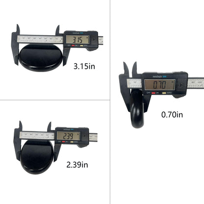 MINGJISHIYE Hot Stones Massage Set,6 Piece Set Oval hot Stone 3.15x2.36x0.7 inches.Basalt Home spa, Relaxation, Massage Treatment