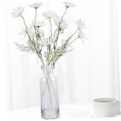 ABOOFAN Glass Vase for Hydroponics Plants Small Mouth Desktop Planter Terrarium for Home Decoration Smooth Transparent Floral Arrangement Container Gift Ready Decorative Propagation