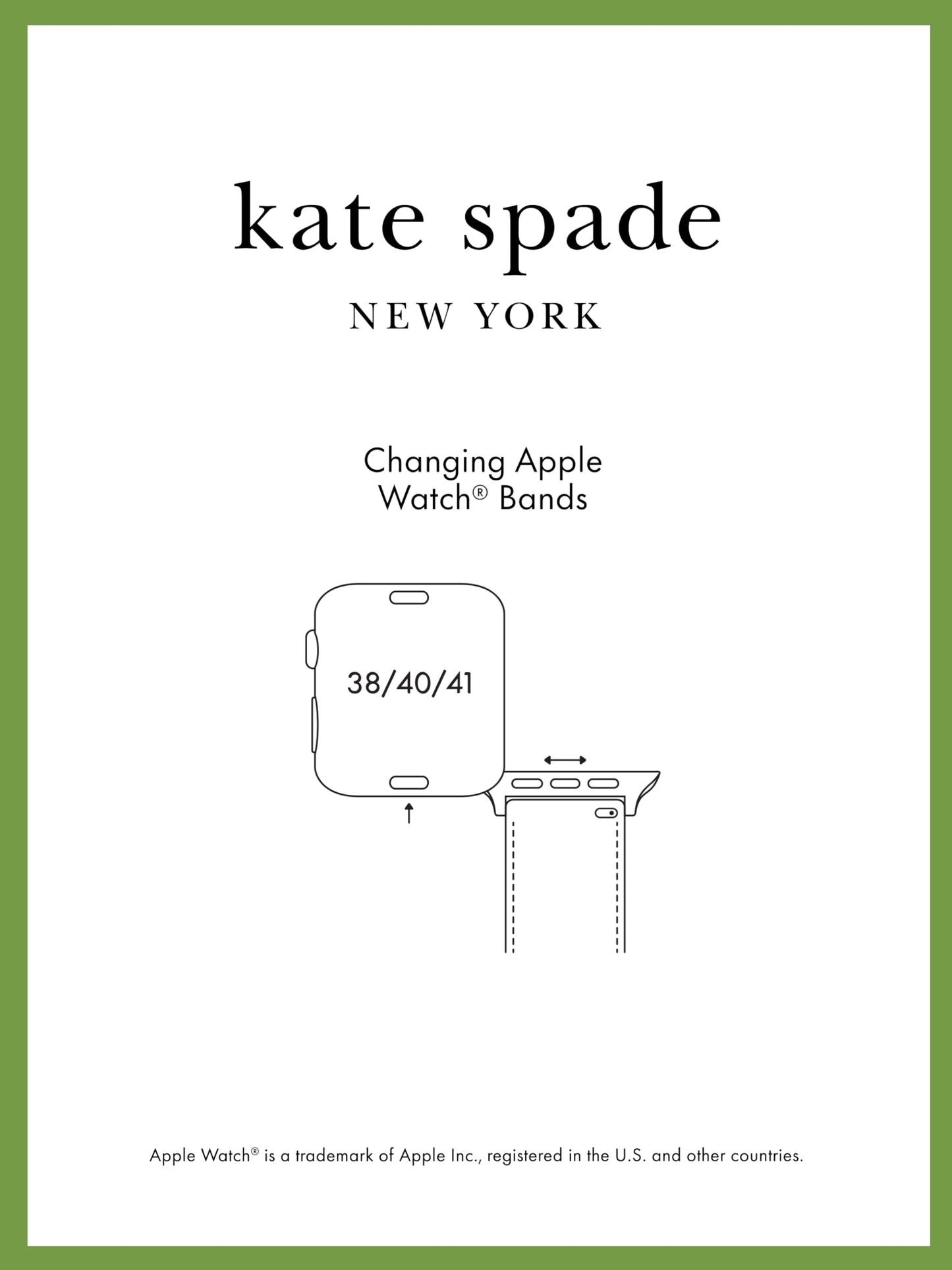 Kate Spade New York Women's Gold-tone Scallop Stainless Steel Bracelet Band for Apple Watch®, 38/40/41mm (Model: KSS0143)