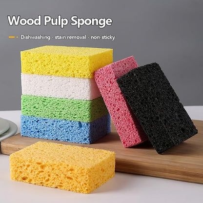 24 - Pack Non-Scratch Scrub Sponges - Sponges for Dishes and Washing Dishes, Cleaning Sponges for Kitchen Home and More（Green）