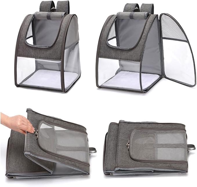 Bird Supplies Bird Parrot Travel Cage Foldable Portable Backpack Pet Parrot Cat and Dog Backpack Easy to Transport and Archive Outdoor Travel Supplies Bird Playground