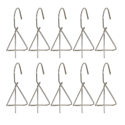 Tressify 20 Pcs Metal Plant Pot Hangers, 4.7 In Stainless Steel, For Balcony Flower Pot Display, Railing And Fence Hooks
