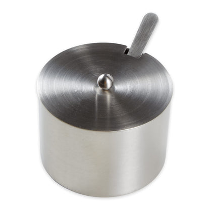 RSVP International Endurance Kitchen Collection Salt Cellar Set with Spoon, 4-Ounce, Brushed Stainless Steel