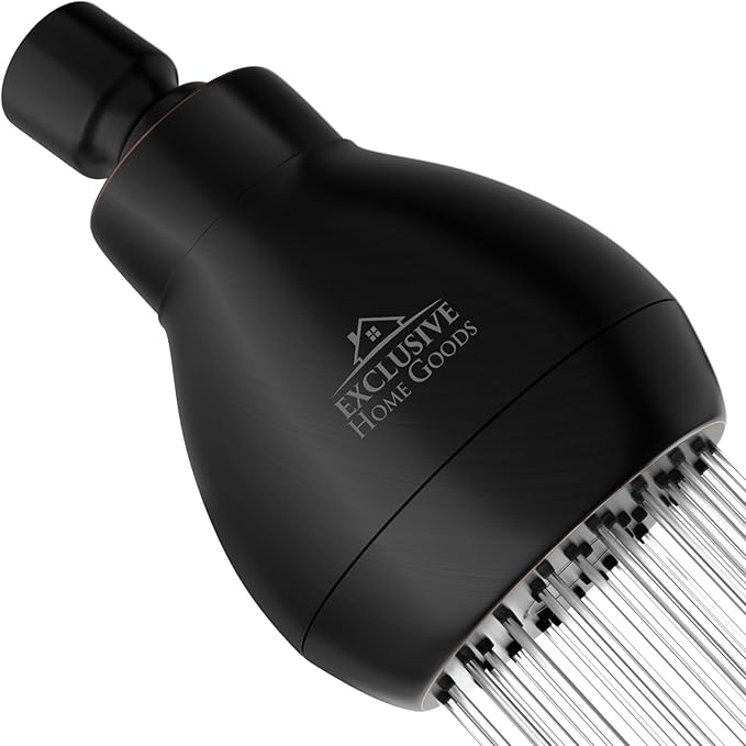 High Pressure Shower Head - Powerful Deluxe Bathroom Showerhead with Strong Spray Stream Universal Fit Works with High and Low Water Flow 1.8