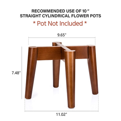 Mkono Plant Stand Mid-Century Modern Indoor (Plant and Pot NOT Included) Flower Holder Home Decor, Brown