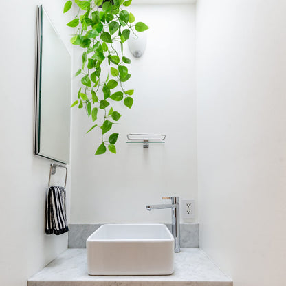 LOYWREE 3 Pack Small Artificial Hanging Plants with Faux Ivy Vine and Hanging Pothos 39Inch Fake Plant Realistic Greenery for Shelf Decor in Home, Office, Indoor & Outdoor Gardens