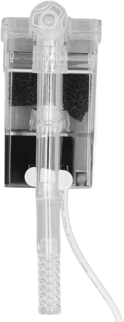 Ultra Quiet Aquarium Hang on Filter, Slim Aquarium Filter Performance Hang On The Back Power Filter Adjustable Space Saving Fish External Hanging Filter