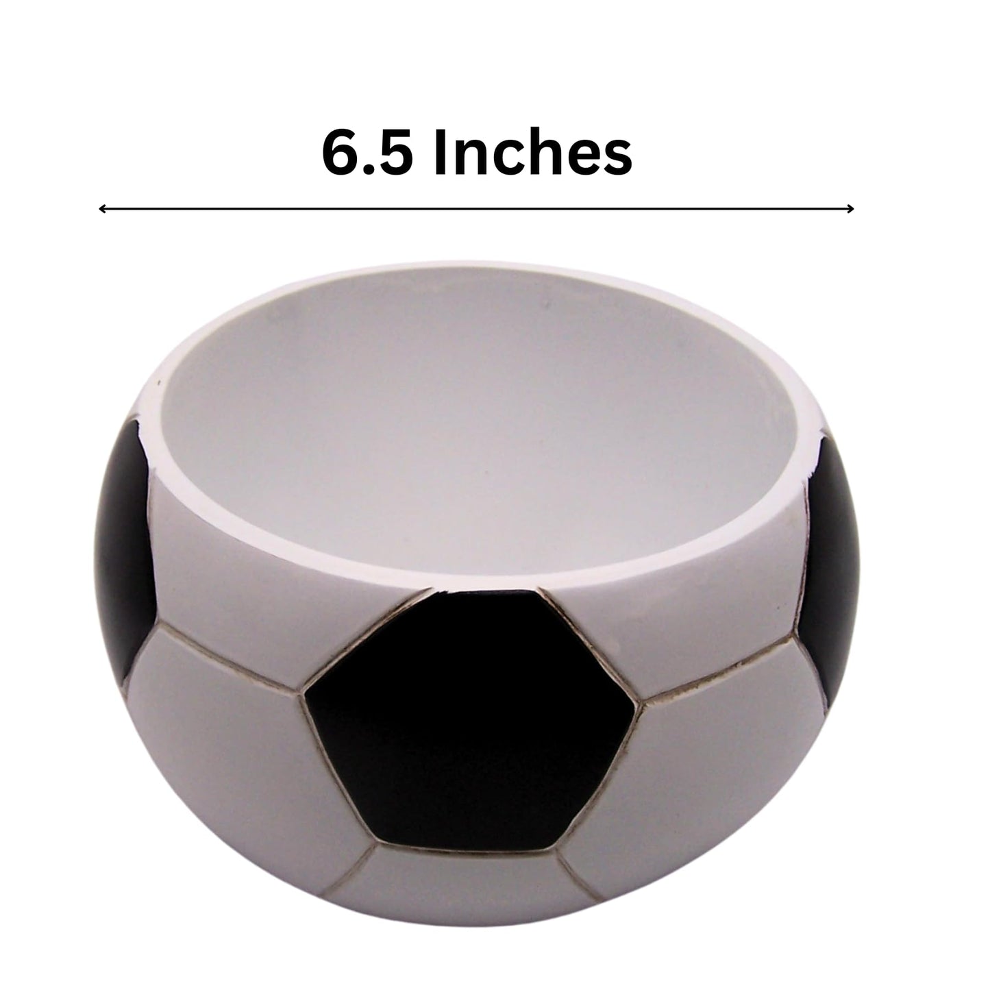 Wowser Soccer Ball Shaped Planter Pot, Home & Garden Decor, Sports Theme Planter, 6.5 Inches