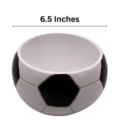 Wowser Soccer Ball Shaped Planter Pot, Home & Garden Decor, Sports Theme Planter, 6.5 Inches