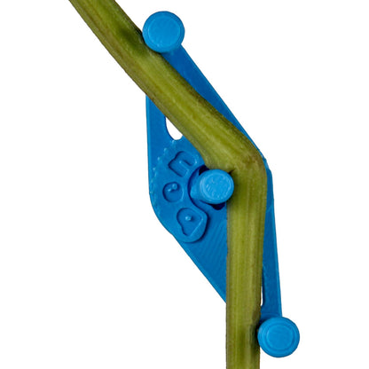Bendies LST Plant Training Clips 50 Pack Blue - v2.0 Adjustable Low Stress Support Clips for Stem Bending, Grow Tent, Plant Ties & Gardening Accessories
