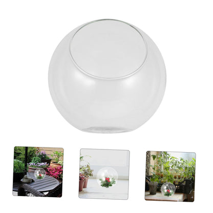 ULTECHNOVO Micro Landscape Glass Vase Oblique Mouth Creative Floral Decor for Weddings Parties and Home for Terrariums and Plant Arrangements