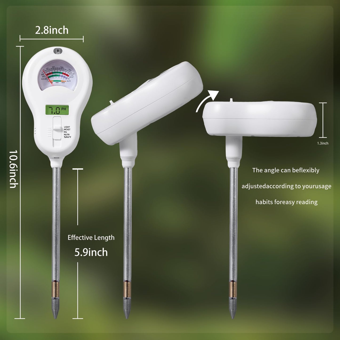 DXOKNQG Soil Moisture Meter, Plant Water Monitor, Hygrometer Sensor for Gardening, Farming, Indoor and Outdoor Plants (Basic Style + one Probe)