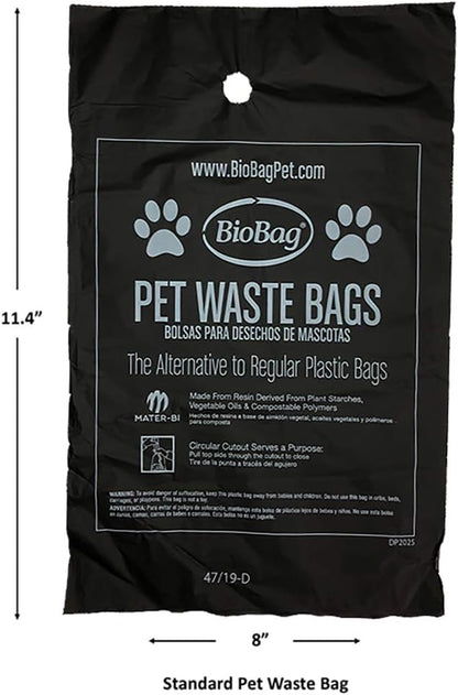 BioBag Compostable Pet Waste Bags, Standard Size, 50 Count (187105-4) (Pack of 4)