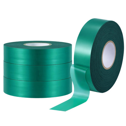 Prudiut 1200FT Stretch Tie Tape Roll, 1'' Plant Tape Green Stretch Garden Tie, Thick Sturdy Tree Nursery Tapes Vinyl Stake Ribbon Support for Indoor Outdoor Patio Plant, Tree, Vegetables, Branches