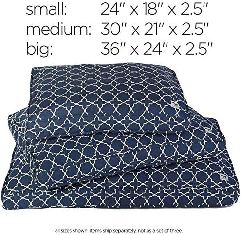 Molly Mutt Sheepy Wool Crate Pad, 100% Cotton Canvas Cover with Soft, Supportive, & Temperature-Regulating 100% Natural Wool-Filled Insert Dog Bed, Crate Mat, Wild Horses, 24" x 18" x 2.5"
