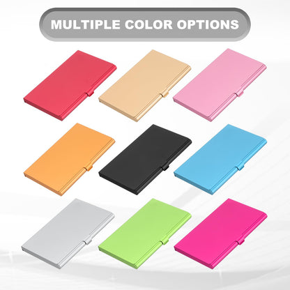 PATIKIL Business Card Holder, 10Pcs Aluminum Metal Card Case Professional Pocket Card Holder for Name Card Credit Card, Black