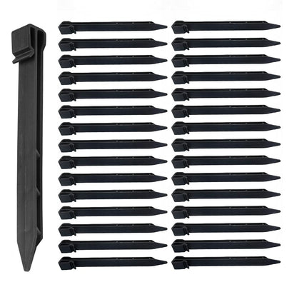 30 PCS Plastic Landscape Stakes, 10 Inch Plant Support Lawn Stake Heavy Duty for Landscaping and Garden