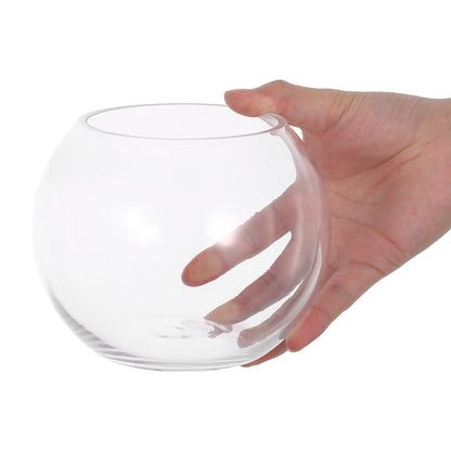 Toyvian Glass Bubble Bowl Vase 15cm Hydroponic Succulent Planter Fish Tank Terrarium Home Office Centerpiece Air Plant Holder