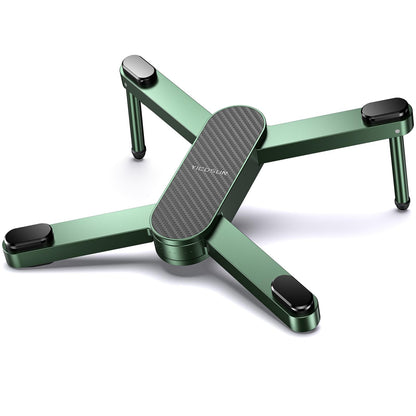 YICOSUN New Concept Laptop Stand - Adjustable Ergonomic Aluminum Riser for MacBook Pro/Air up to 15.6” - Foldable & Portable Computer Stand for Desk, Students, Office, Travel, Gaming - Green