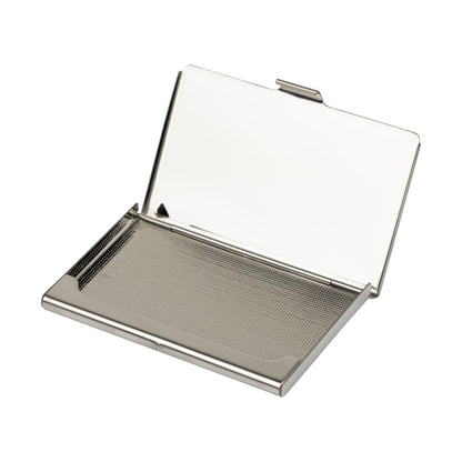 February Mountain Korean Mother-of-Pearl Business Card Holder – Crane & Deer Nature Design | Unique Asian Art Office Gift for Men & Women | Elegant Card Case for Professionals