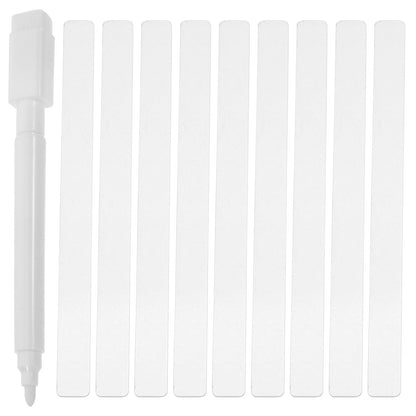 GANAZONO 48Pcs Acrylic Garden Markers Clear Plant Labels for Succulents Flower Pots and Planters Lightweight Easy to Insert Durable Plant Identification Stakes